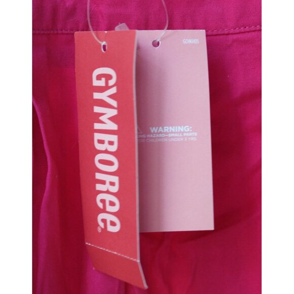 NEW 2007 Gymboree Candy Apple Pink Shirt sz 9 Pleated Tank Top Flower Rhinestone - Picture 8 of 9